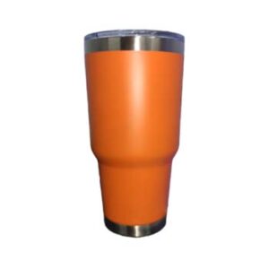 Tumbler 30oz mandarina mate Grabado Láser FAUCA