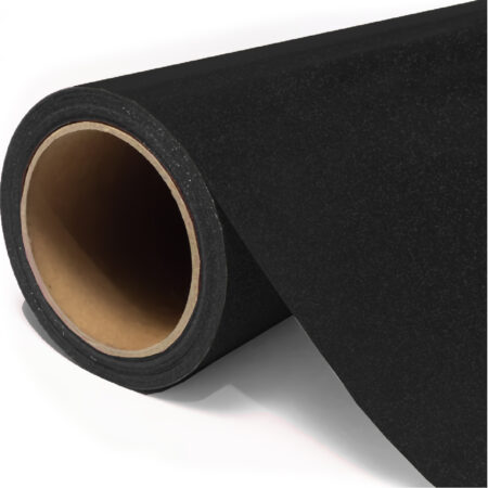 Vinil Termoadhesivo Escarchado Fino - Negro - Unitrade