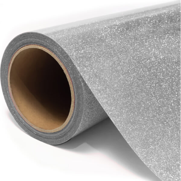 Vinil Termoadhesivo Escarchado Fino - Plata - Unitrade