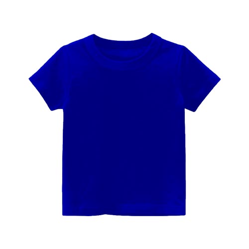 Camiseta 100% Algodón cuello redondo para Niño/Niña – Azul Rey – Fauca –  FAUCA