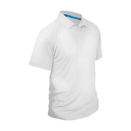 Camiseta tipo Polo 100% Poliéster para Niño/Niña – Blanco – Fauca – FAUCA