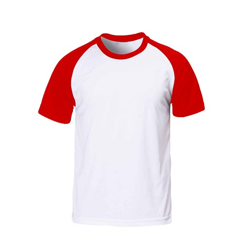 Camiseta de manga larga de algodón de 6 oz (G240) (paquete de 2)  Blanco-Rojo Grande
