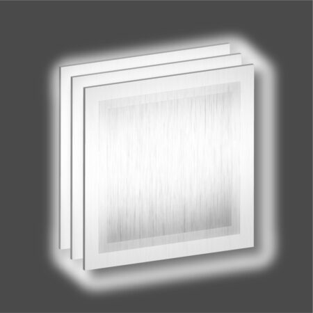 Vinil termo adhesivo reflectivo plata tamaño pliego 25.5 x 25 cm