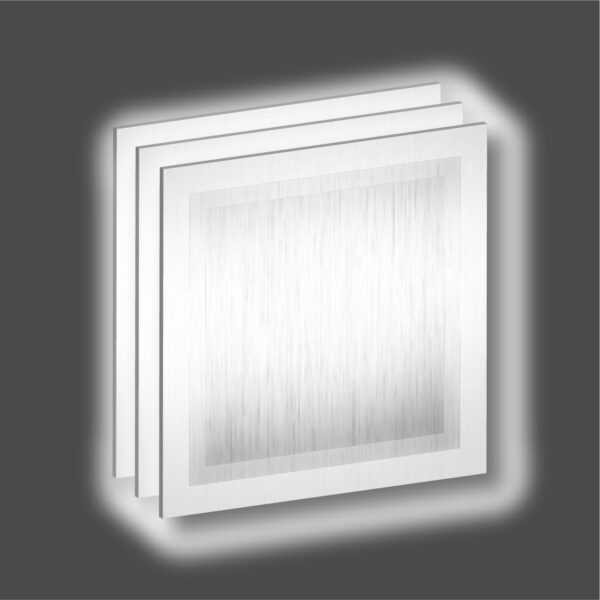 Vinil termo adhesivo reflectivo plata tamaño pliego 25.5 x 25 cm