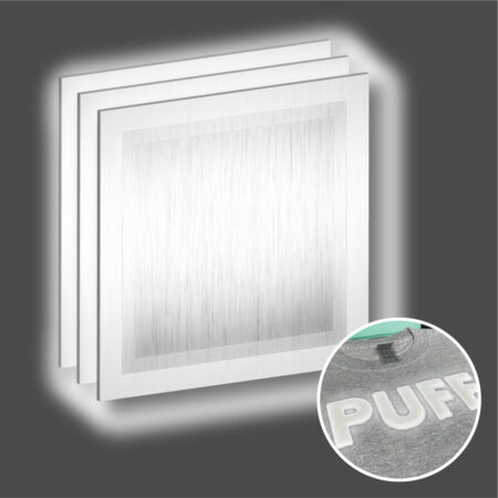 Vinil termo adhesivo reflectivo plata 3D tamaño pliego 25 x 25 cm