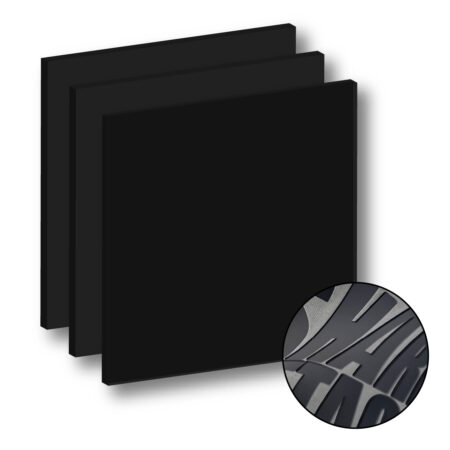Vinil Termoadhesivo de alto relieve T800 Pliego tamaño 25 x 25 cm– Negro– Unitrade