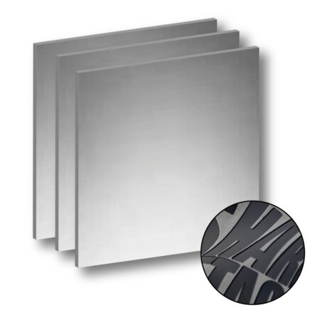 Vinil Termoadhesivo de alto relieve T800 Pliego tamaño 25 x 25 cm– Plata – Unitrade