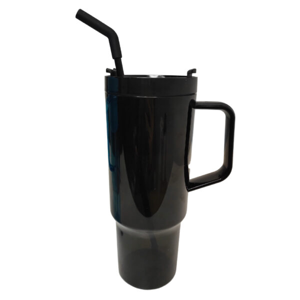 Vaso acrílico con pajilla Negro 40 oz