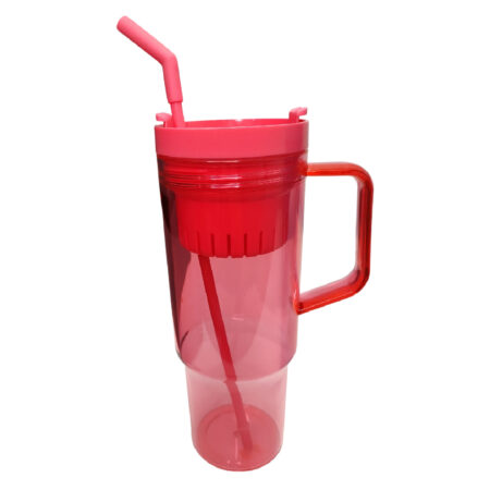 Vaso acrílico con pajilla Rojo 40 oz