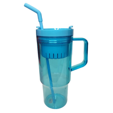 Vaso acrílico con pajilla Celeste 40 oz