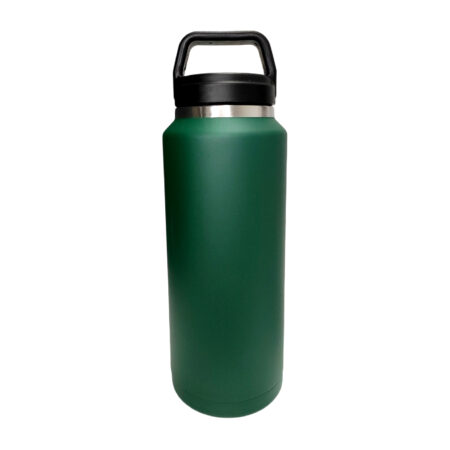 Botella verde 36oz tapa con asa acero inoxidable 304