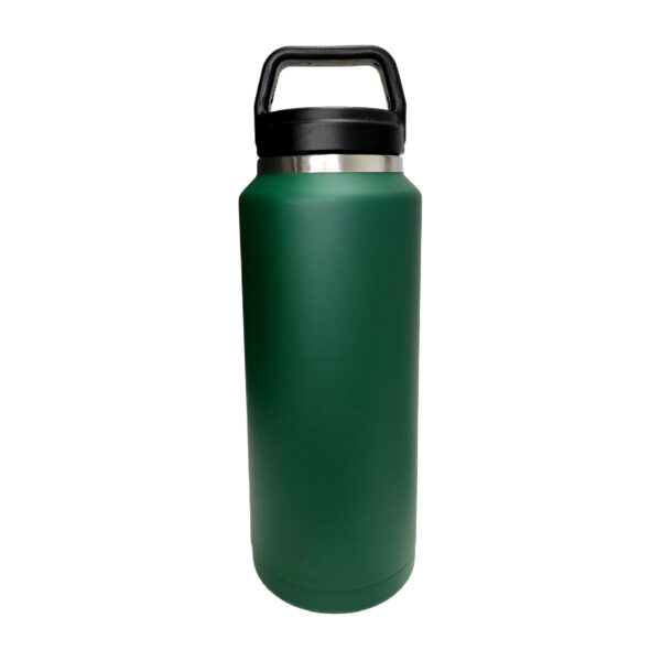 Botella verde 36oz tapa con asa acero inoxidable 304
