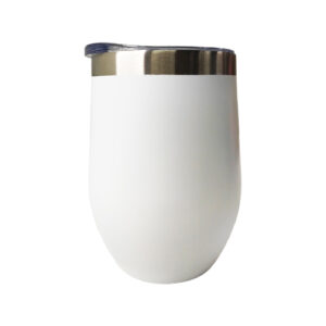 Coctelera 12oz blanco mate (Grabado Láser) Color Make