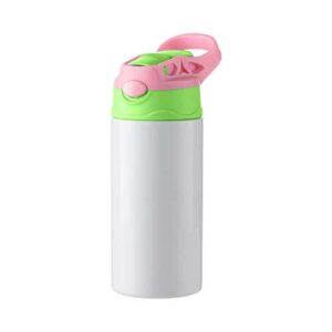 Botella Blanca 500ml niño tapa Verde y Rosa Color Make