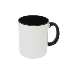 Taza de 11 oz - con Fondo y Agarradera Negro.