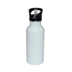 Botella Deportiva con Boquilla 600 ml - Blanco.