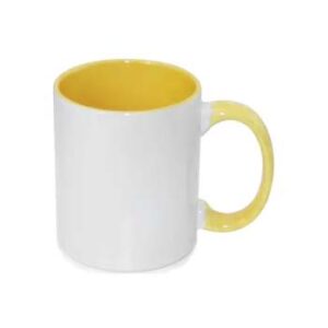 Taza de 11 oz - con Fondo y Agarradera Amarillo.