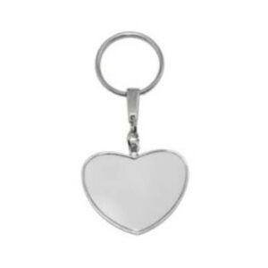 Llavero De corazón con placa
