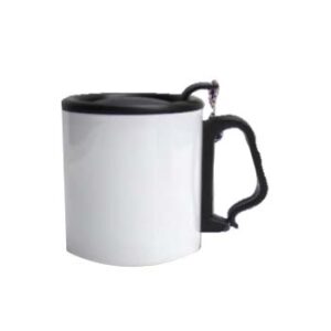 Taza de café blanca 350ml de acero inoxidable