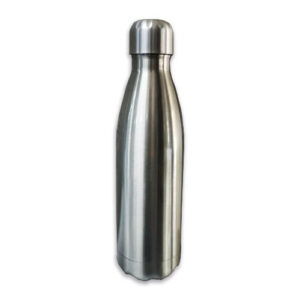 Botella Plata Acero Inoxidable  doble capa de 500ml de bolo