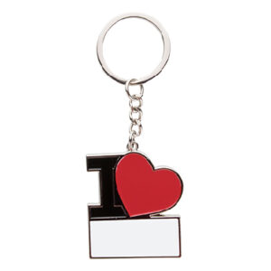 Llavero de corazón con base