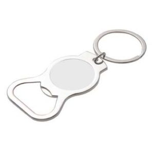 Llavero abridor de botellas - con forma redonda.