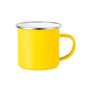 Taza Enamel 12oz amarilla