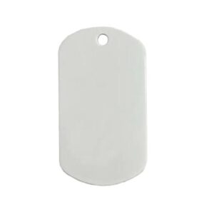 Placa militar de aluminio 5x2.9cm (No sublimable)