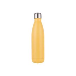 Botella acero inoxidable amarillo mate