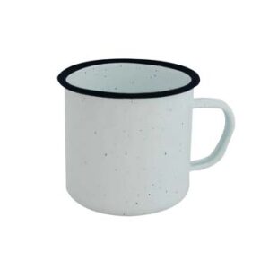 Taza Enamel(Peltre) 11oz borde azul cobalto Color Make