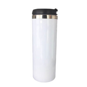 Vaso blanco deportivo acero doble pared 450ml color make