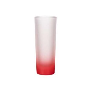 Vasito tequilero de 3oz con degradado rojo