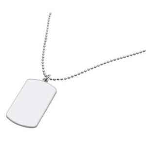 Placa de identificación en forma de arco