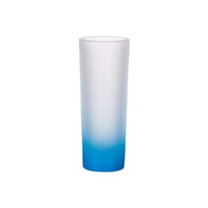 Vasito tequilero de 3oz con degradado celeste