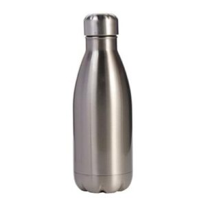 Botella de acero inoxidable Plateada 12oz