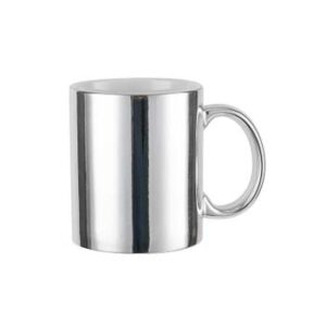 Taza metalizada 11oz color plata