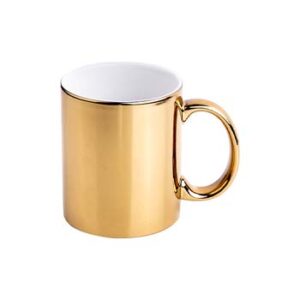 Taza metalizada 11oz color dorada