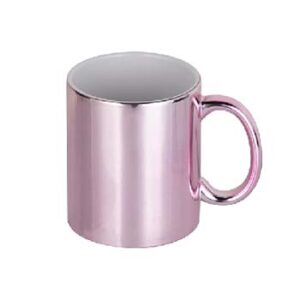 Taza metalizada 11oz color oro rosa