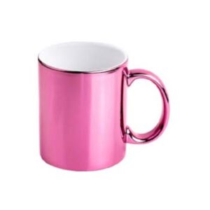 Taza metalizada 11oz color rosa
