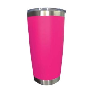 Tumbler 20oz Fucsia mate Acero inoxidable 304 (Grabado Láser)