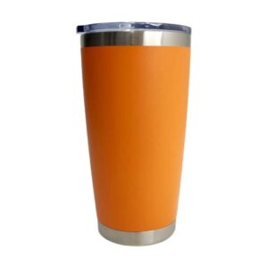 Tumbler 20oz naranja mandarina mate Acero inoxidable 304
