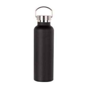 Botella 750ml térmica de acero inoxidable negra (Grabado Láser)