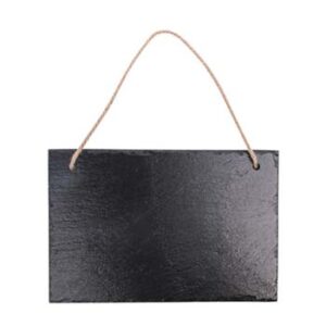 Pizarra rectangular de piedra para pared 20x30cm (Grabado Láser)