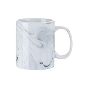 Taza 11oz con textura de mármol gris