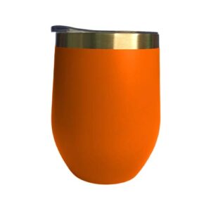 Coctelera 12oz naranja mate (Grabado Láser)