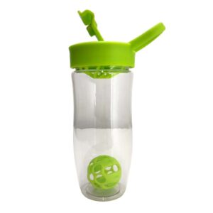 Botella Shaker verde neon plástica 24oz