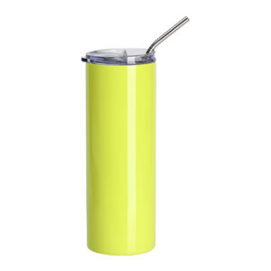 Vaso térmico acero inoxidable 600ml amarillo fluorescente