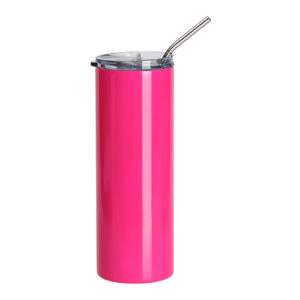 Vaso térmico acero inoxidable 600ml rosado neón