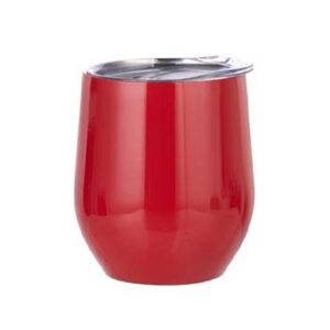 Coctelera rojo 12oz térmica con tapa deslizante