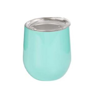 Coctelera verde menta 12oz térmica con tapa deslizante